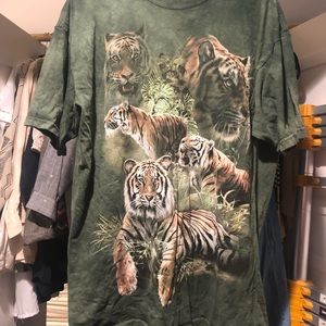 Tie Dye Tiger Animal Shirt